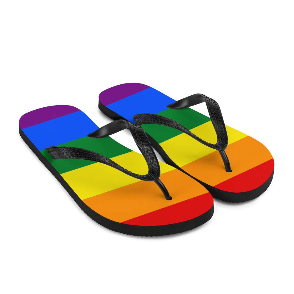Flip flops like rainbows hotsell