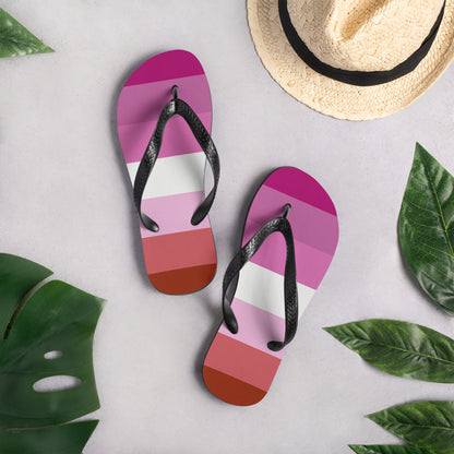 Lesbian Pride Flip-Flops - Queer America Clothing