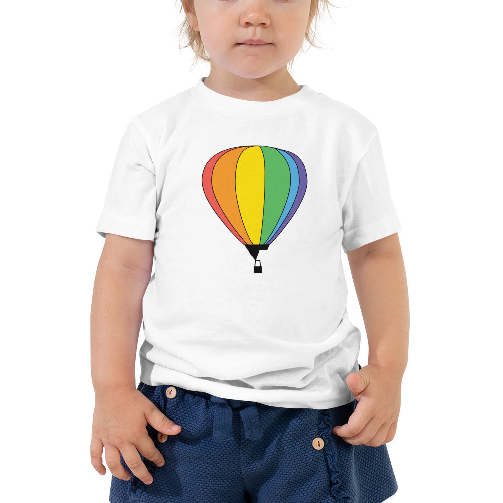 Hot Air Balloon Rainbow - Toddler Shirt