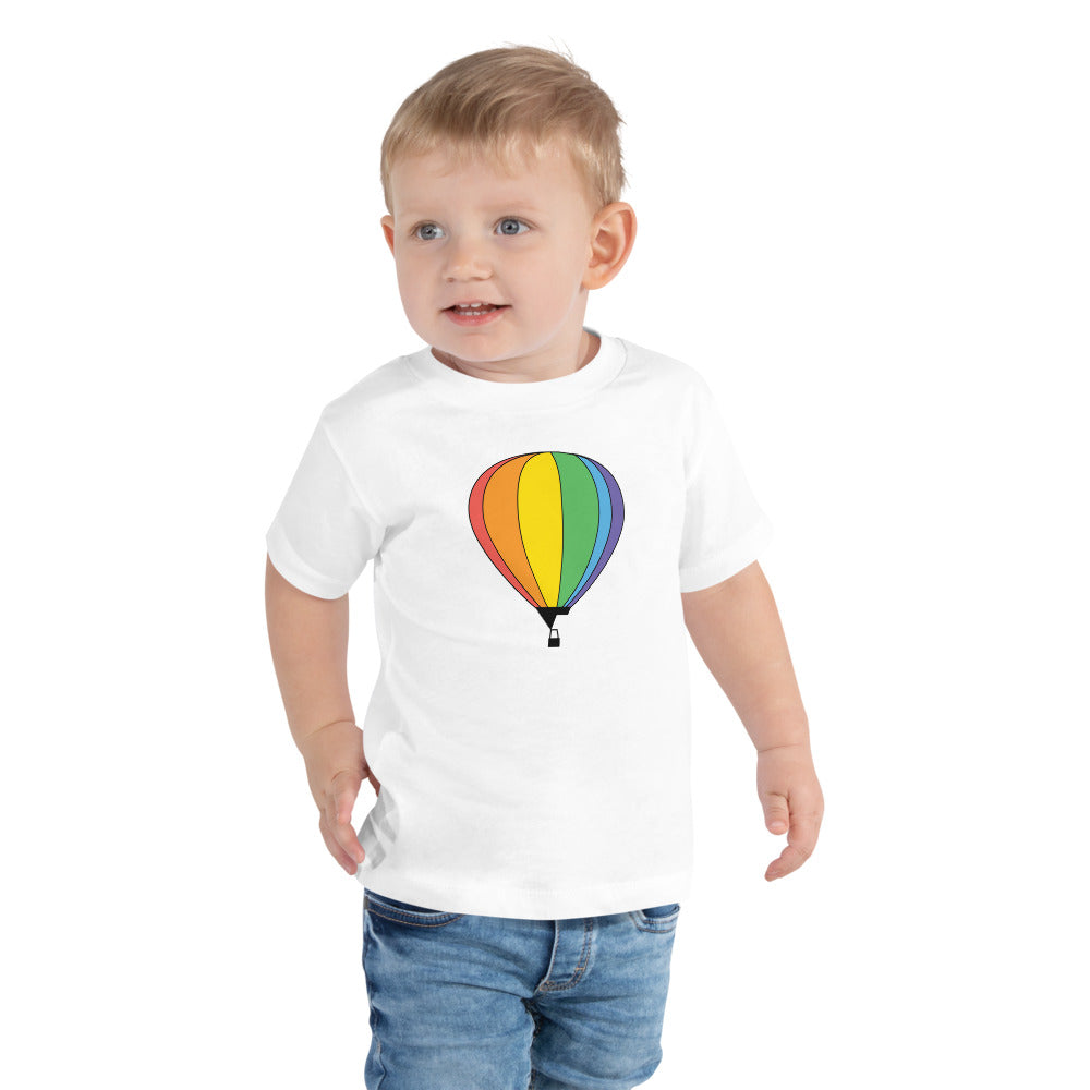 Hot Air Balloon Rainbow - Toddler Shirt